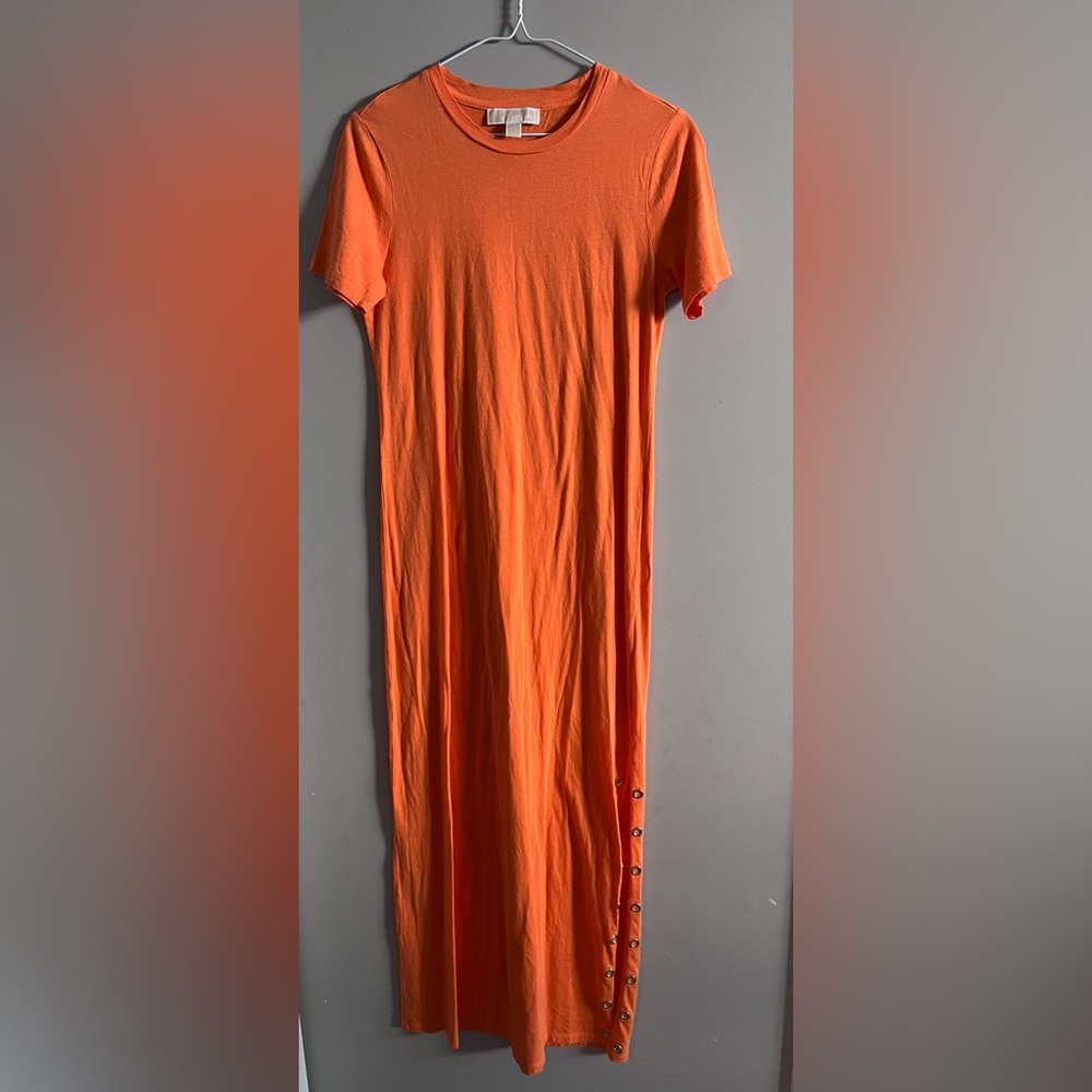 Orange Michael Kors T-Shirt Maxi Dress – XS